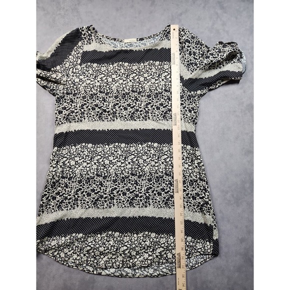 Anthropologie Everly Womens Size Large Floral Striped Dot Spring Top Blouse - Picture 9 of 10